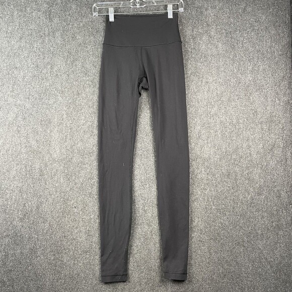 Lululemon Wunder Under Hi-Rise Tight Full-On Luon 30” Black Leggings size 2 FLAW - Picture 1 of 10